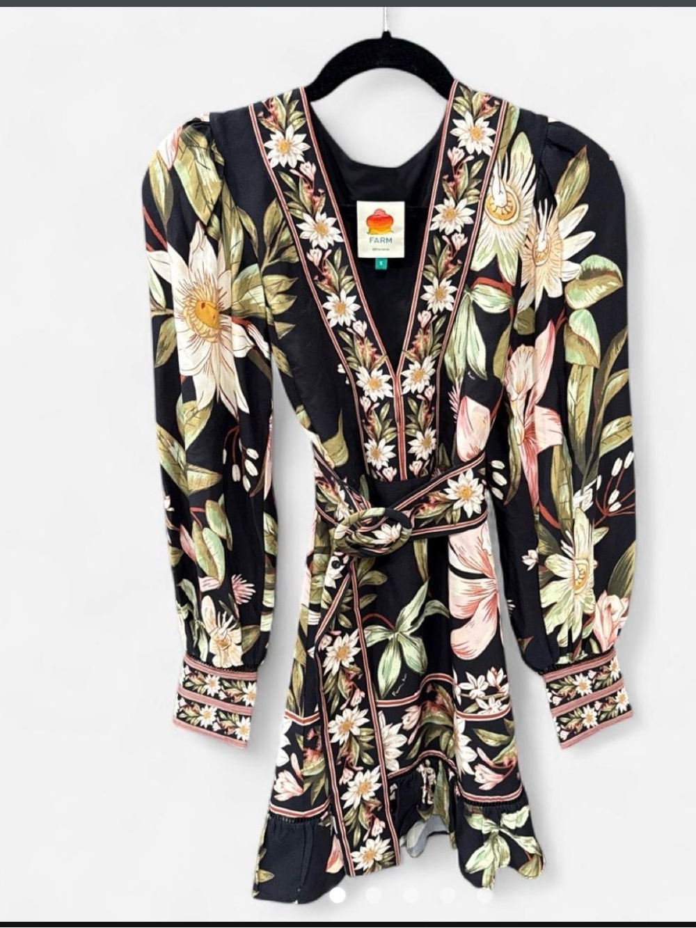 FARM Rio floral mini dress, size Small